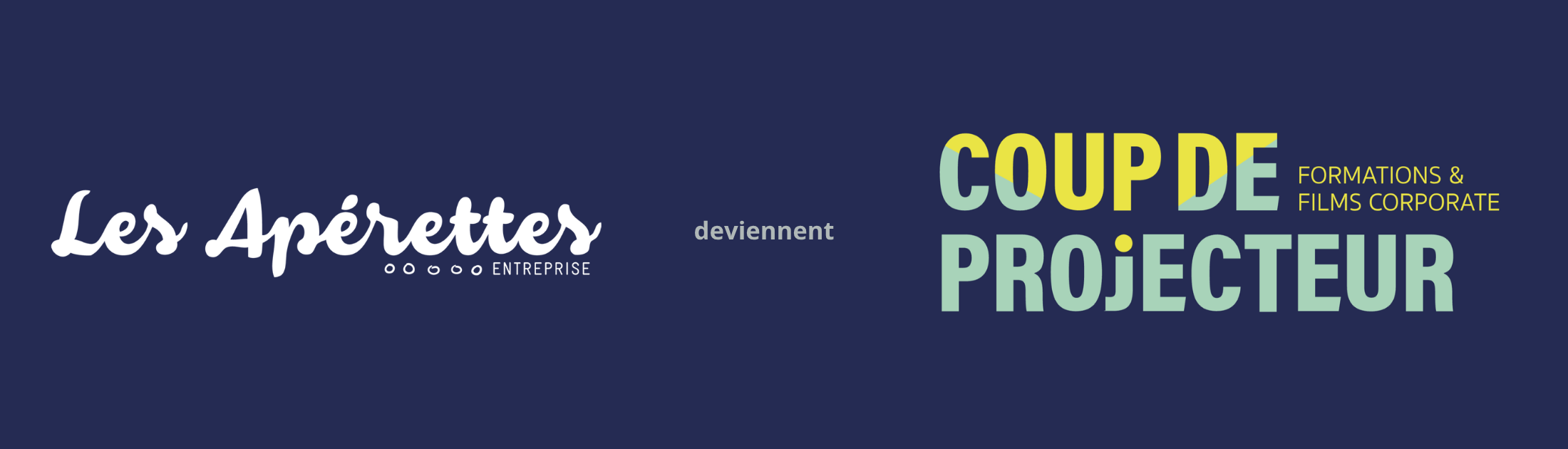 Les Apérettes deviennent Coup de Projecteur — Formations & films corporate